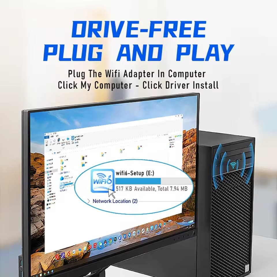 WiFi 6 Dual Band USB 5G Wifi And Bluetooth Adapter 2 In 1 — image 5