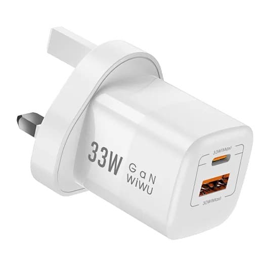 Wiwu RY U33 33W GaN PD+QC Fast Charger — image 1
