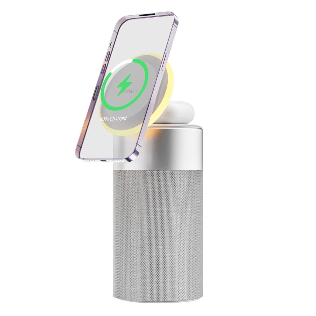 Wiwu W022 3 In 1 Wireless Charger Speaker — image 1