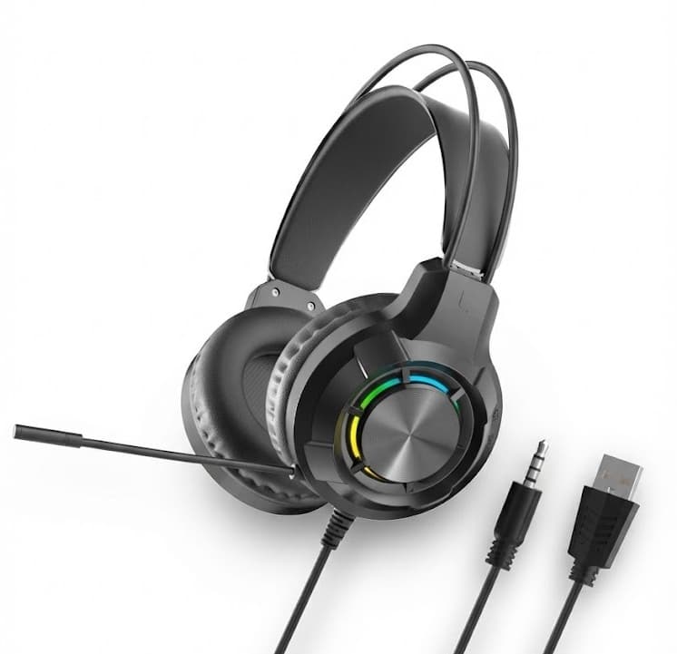 X17 Deepbass Over‑Ear Gaming Headset With Microphone LED RGB Lighting — image 1