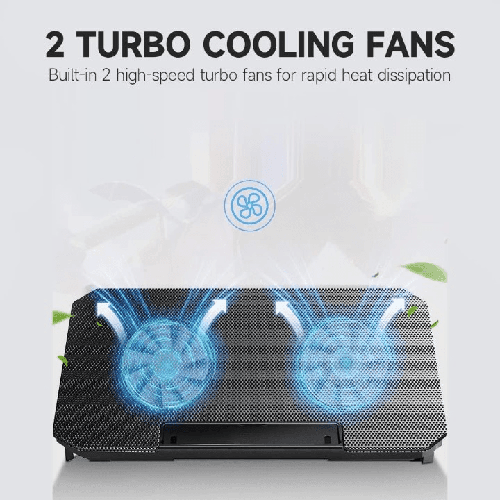 X2 Laptop Cooling Pad 4-Level Adjustable Height Laptop Cooler Stand — image 4
