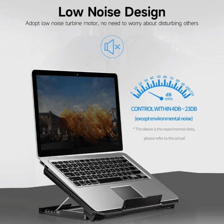 X2 Laptop Cooling Pad 4-Level Adjustable Height Laptop Cooler Stand — image 3