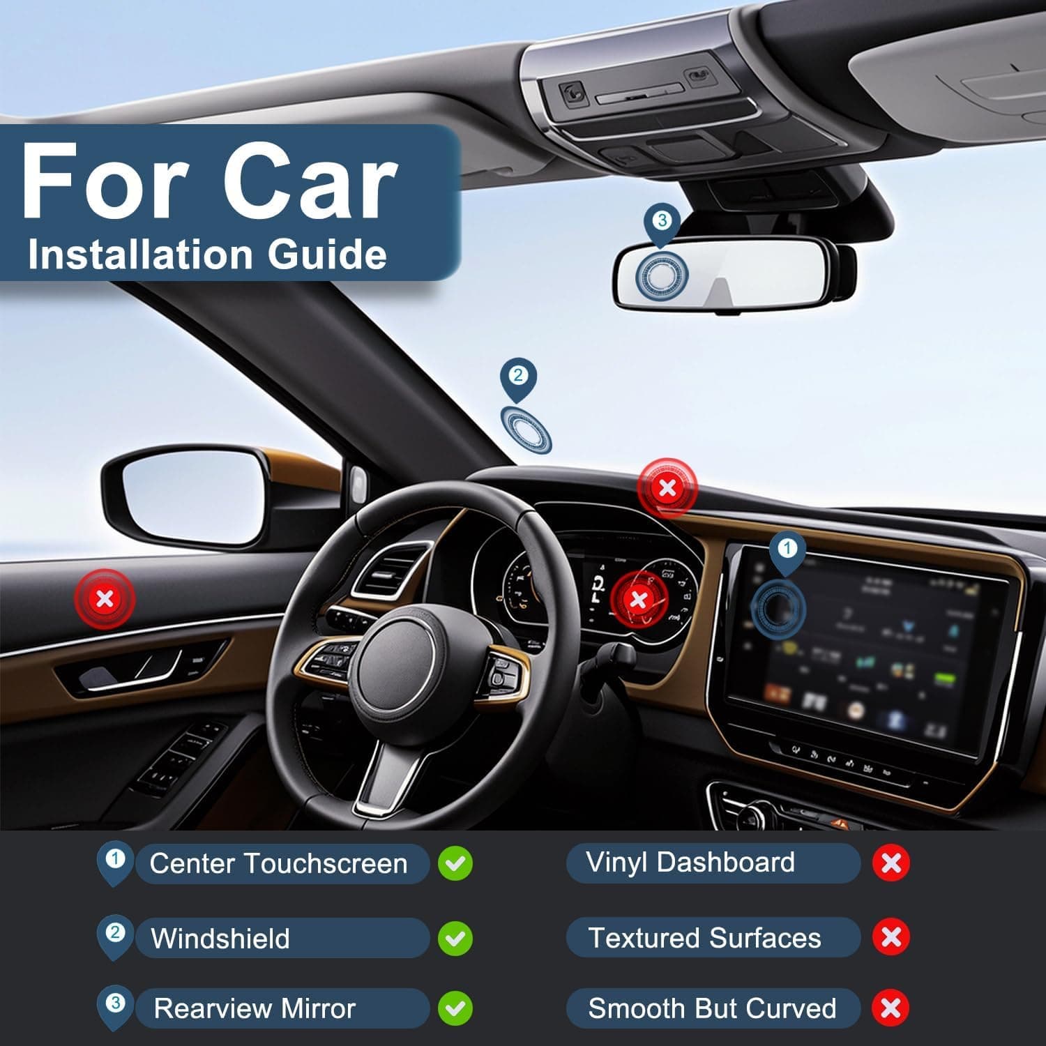 X68 MagGrip 360° Magnetic Car Phone Mount With Suction Lock — image 3