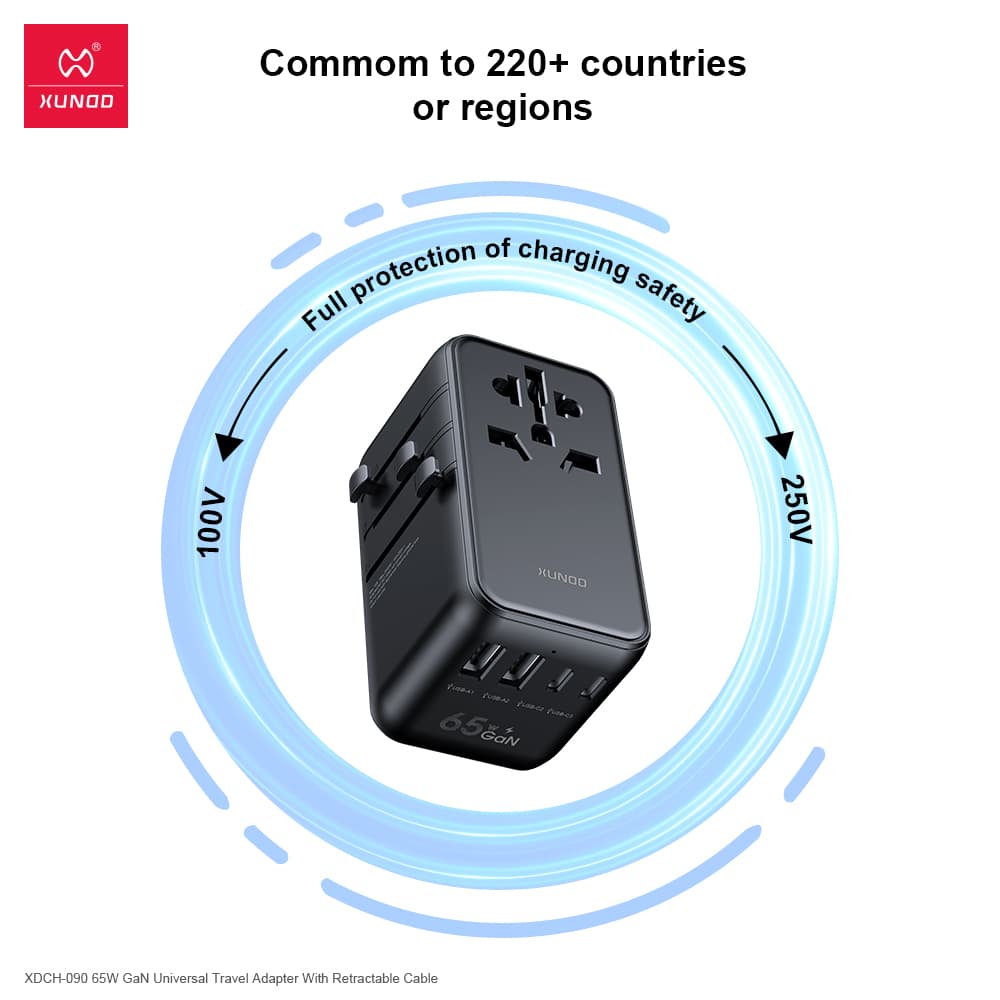 Xundd XDCH 090 65Watt GaN Universal Travel Adapter — image 2