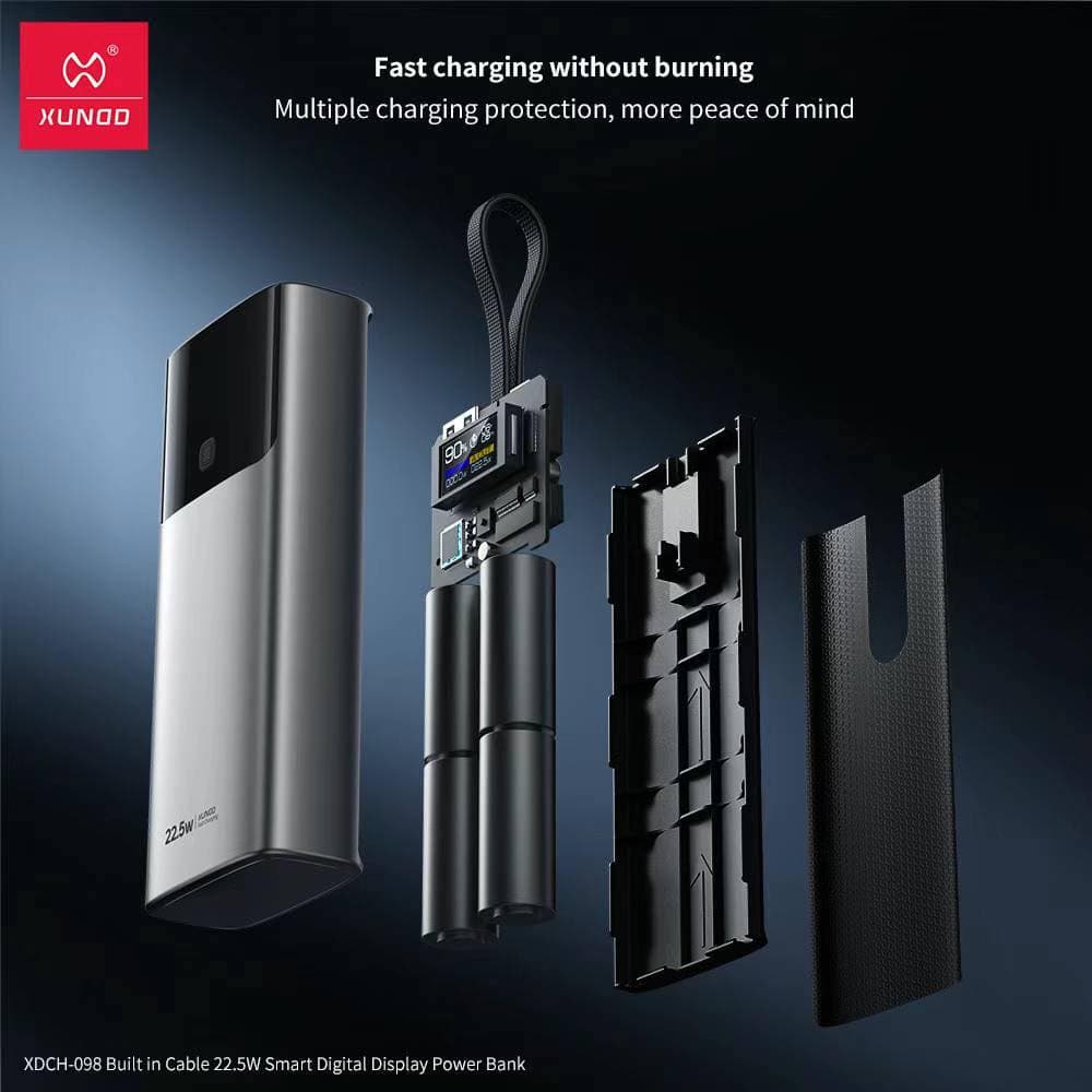Xundd XDCH 098 10000mAh Smart Digital Display 22.5 Watt Powerbank — image 2