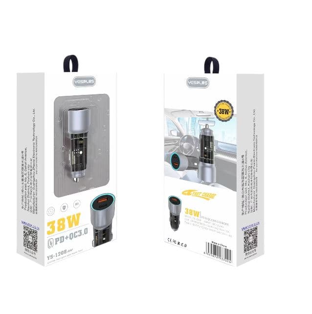 Yesplus YS 1208 PD+QC 38W Car Charger — image 2
