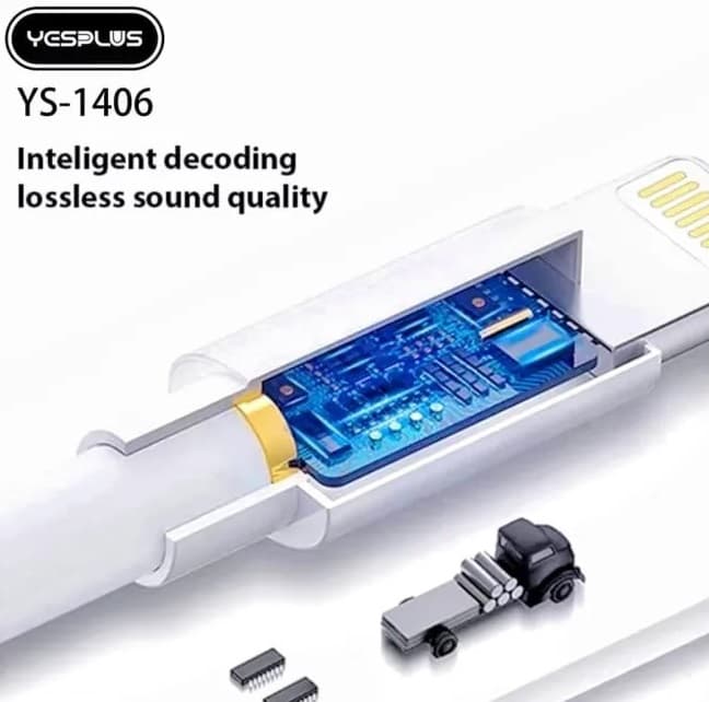 YESPLUS YS 1406 IPH To 3.5mm Audio Adapter Headphone Jack Converter — image 2
