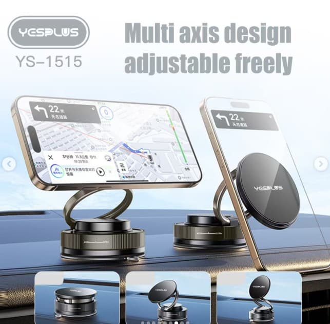 Yesplus YS-1515 Ultra-Stable Magnetic Phone Mount N58 Strong Magnet & Vacuum Suction Base — image 2