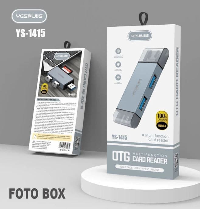 Yesplus YS1415 Multifunction 6 In 1 Card Reader USB Hub — image 4