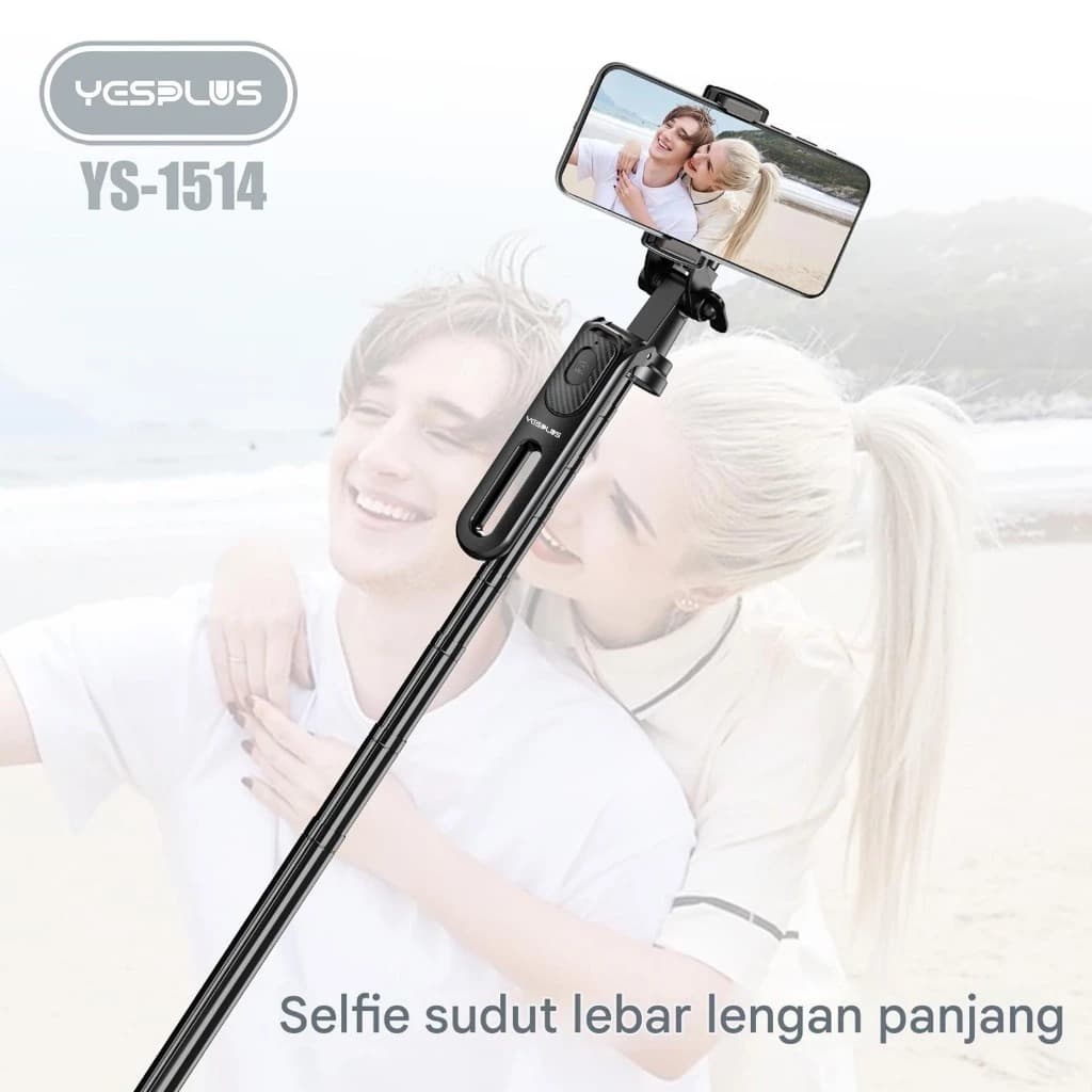 Yesplus YS1514 Tripod Selfie Stick Bluetooth – 1.8 Meter Portable Tripod With Remote — image 2