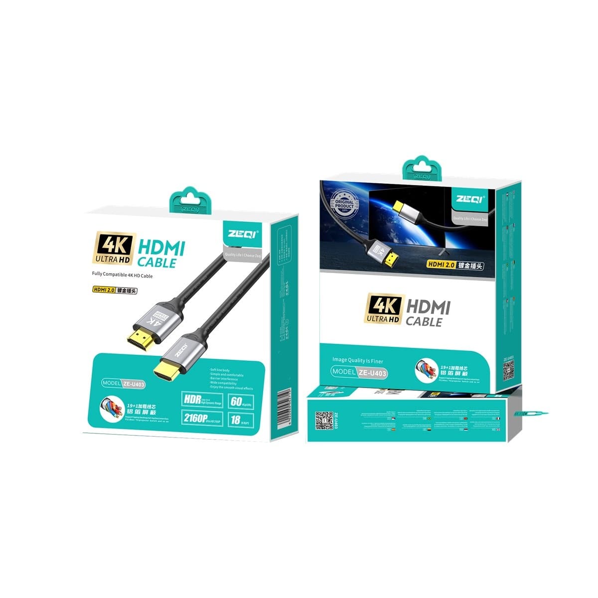 ZEQI ZE-U403 Ultra HD 4K HDMI Cable (1M-3M-5M Options) — image 5