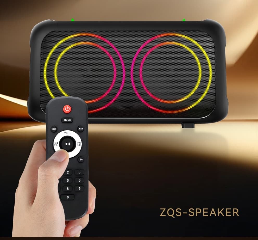 ZQS L17 Outdoor Portable Karaoke Bluetooth Speaker 40W With Two Microphones — image 4