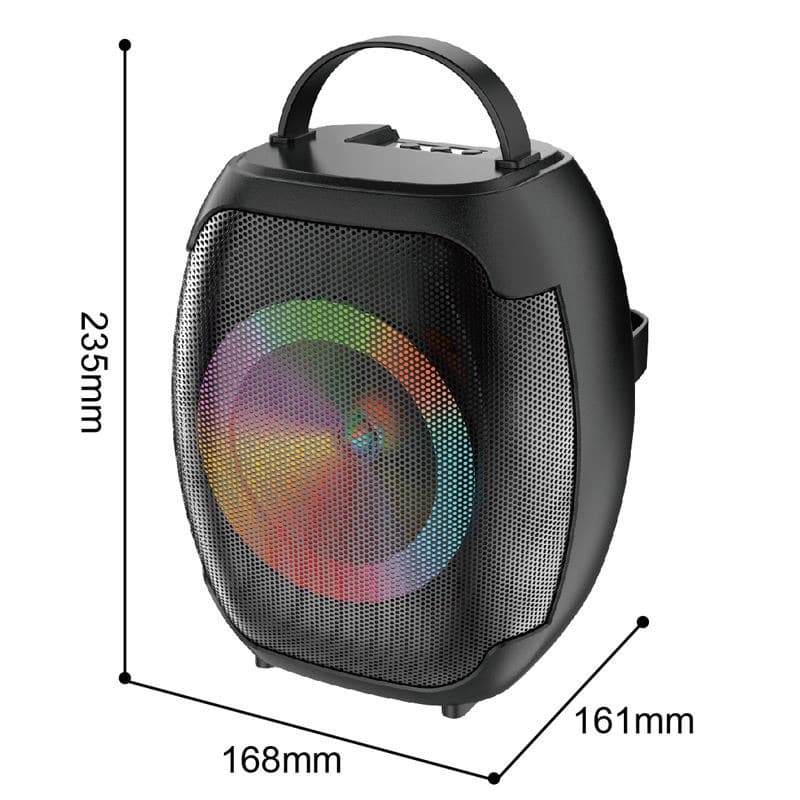 ZQS W4107 Portable Bluetooth Speaker RGB Lights Dual Mics & Affordable Party Sound — image 3
